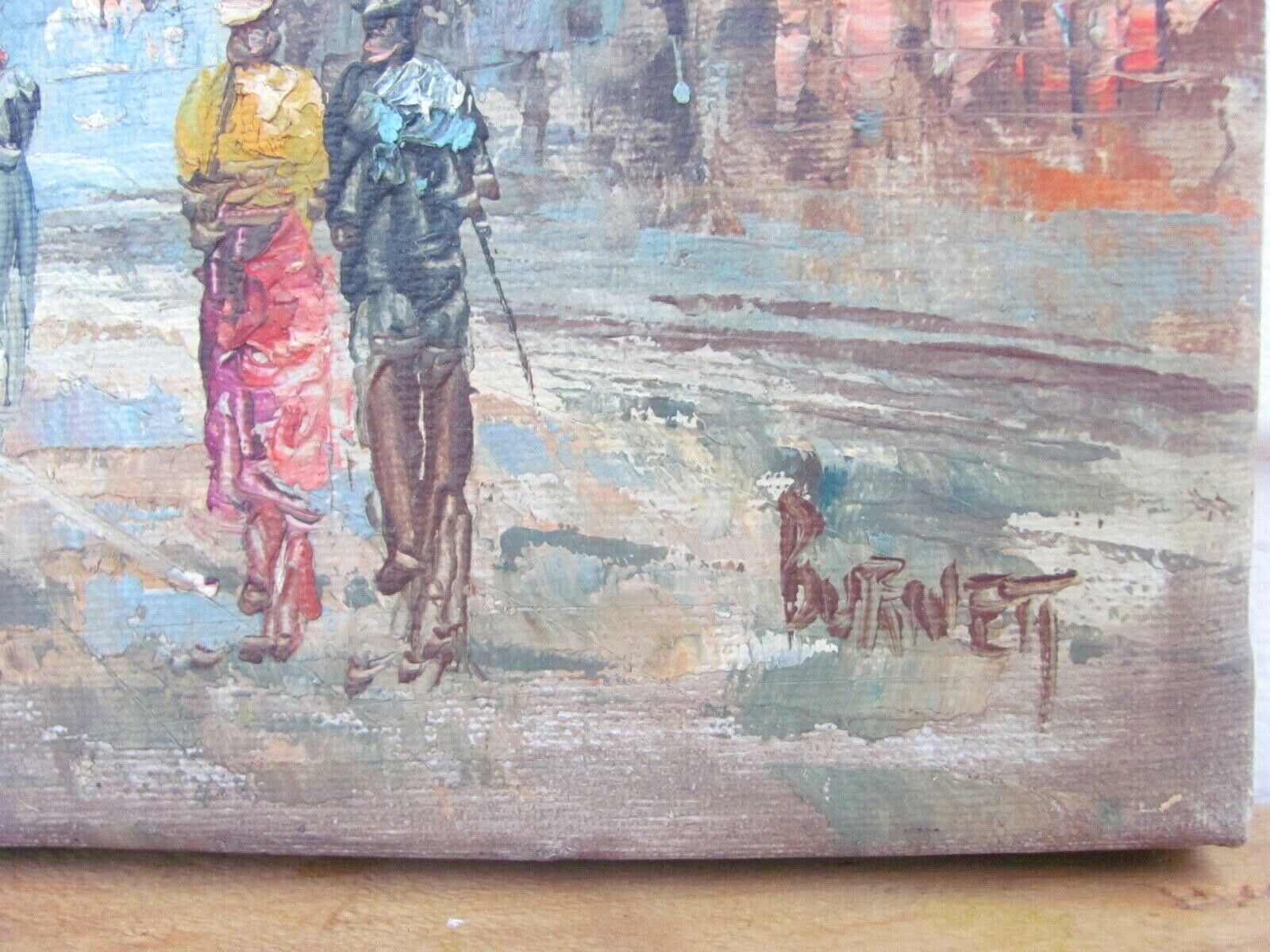 Tableau, Rue de Paris, Marché aux fleurs Burnett