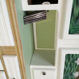 Buffet mado 50s white and brushed oak