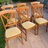 6 Louis Philippe style chairs