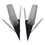 Pair of antique tulip arrow wall sconces