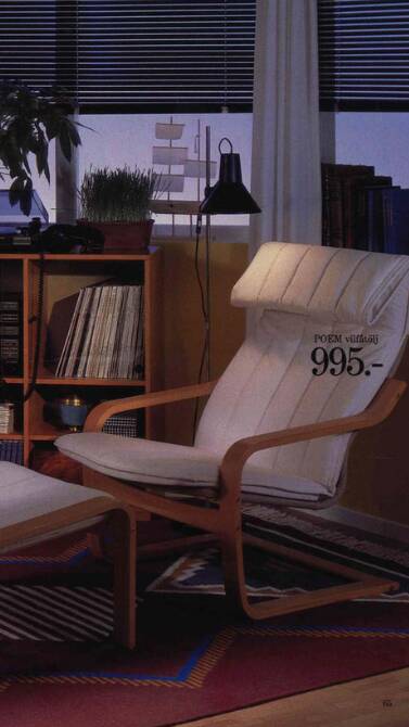 Black vintage IKEA adjustable floor reading lamp - Stilnovo inspired design from the 1980s.