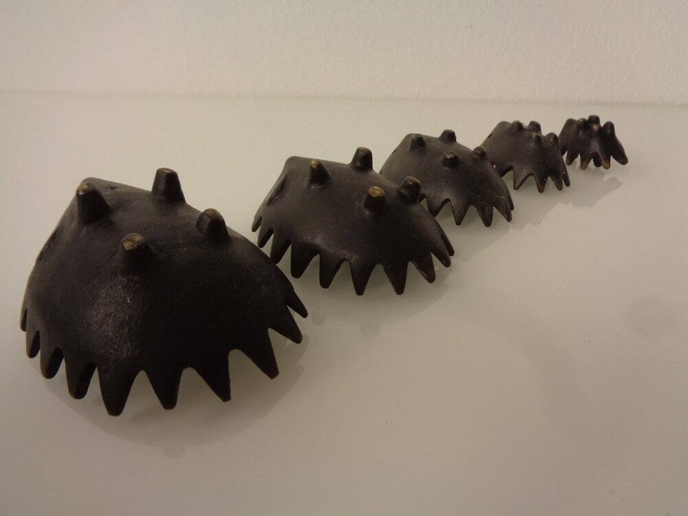 Hedgehog Ashtrays, 1950s, Set of 6