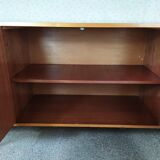 Scandinavian enfilade with showcase, compas foot