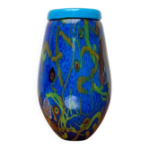 Grand vase en verre de Murano vintage italien, années 1970