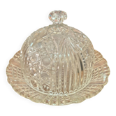 Antique glass cheese dome