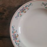 Saint-Clément round dish – floral horns of plenty decoration – 1960s