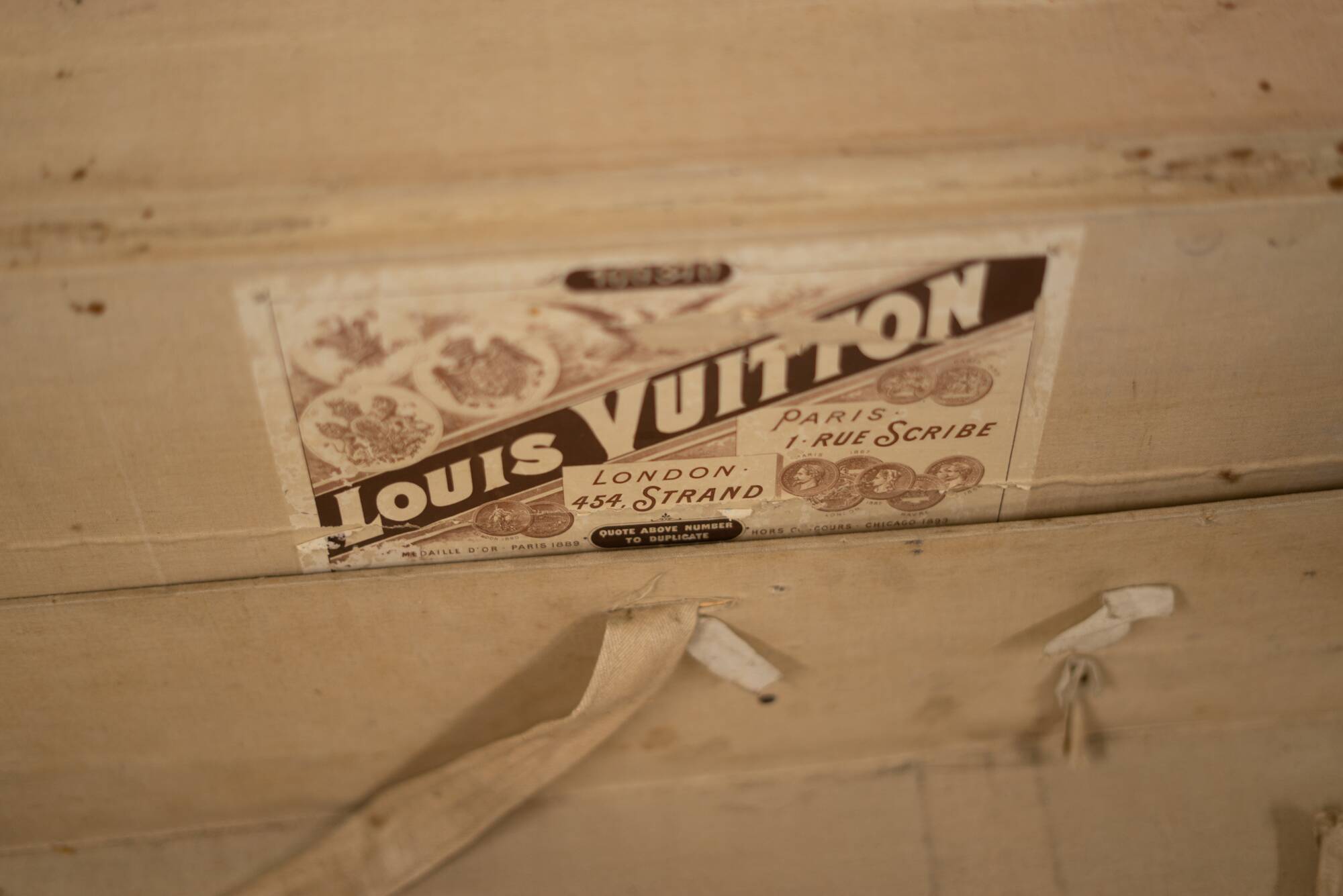 Very large Louis Vuitton trunk model.