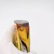 Murano Vase Flavio Poli Seguso Sommerso Green Amber Design 1950s