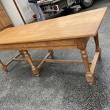 Oak drapery table