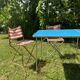 Chaise de camping pliante vintage