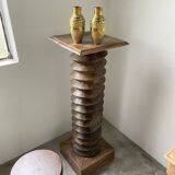Duo de vases laiton repoussé