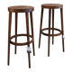 Pair of Baumann wooden high stools
