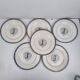 6 flat plates from Lunéville ironstone.