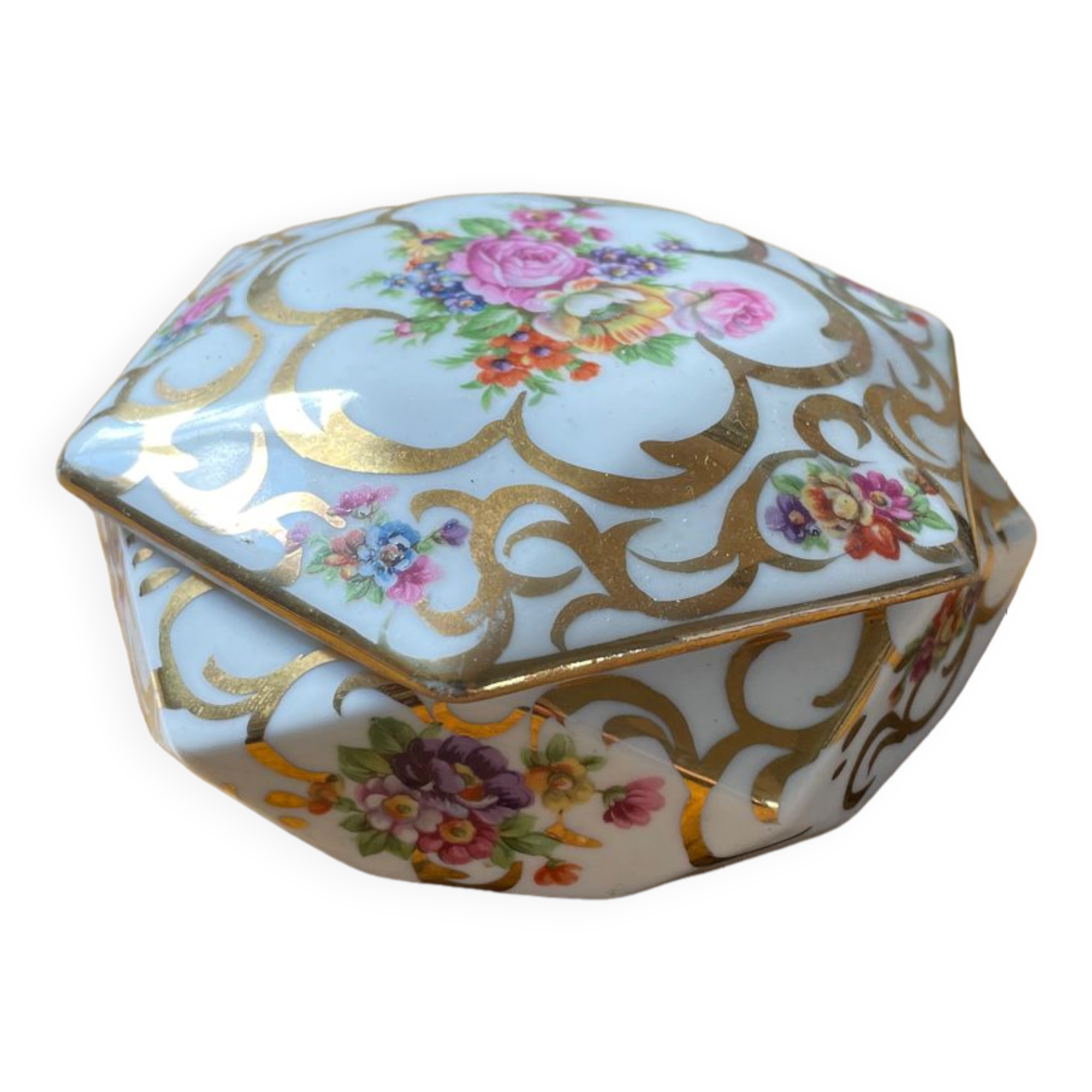 Candy box porcelain art Limoges