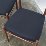 Set of 3 teak dining chairs
