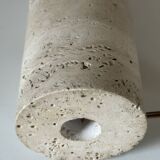 Vintage travertine lamp design 60s 70s