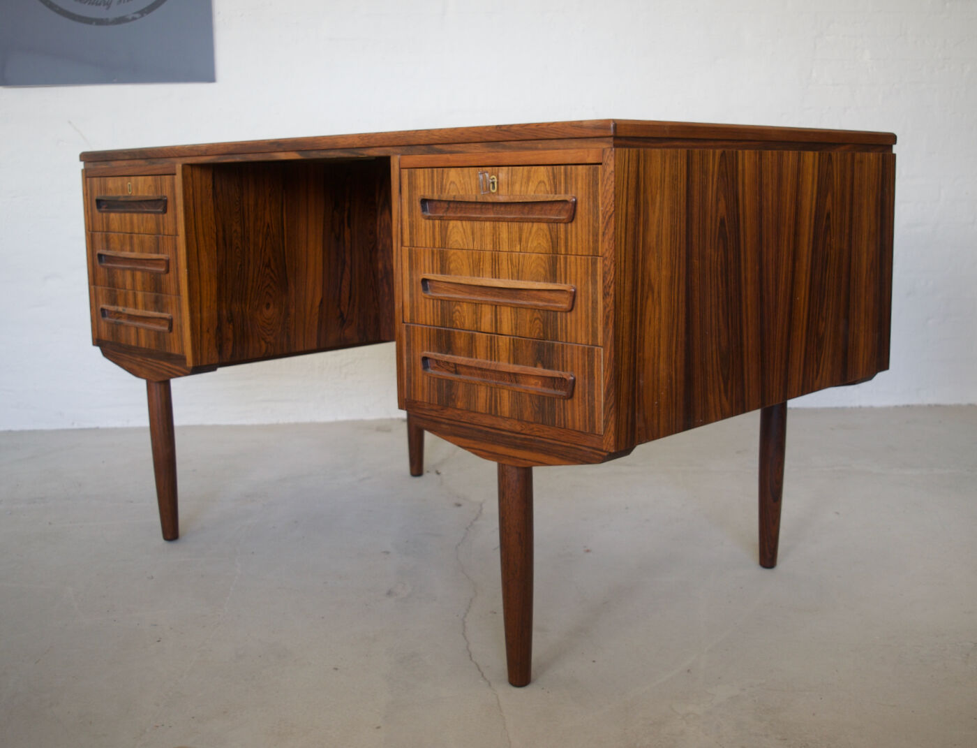 Rosewood Desk by J. Svenstrup For A.P. Nielsen