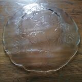 Vintage glass salad bowl
