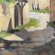 Oil on vintage panel