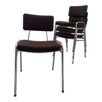 Lot chaises 1970 empilables