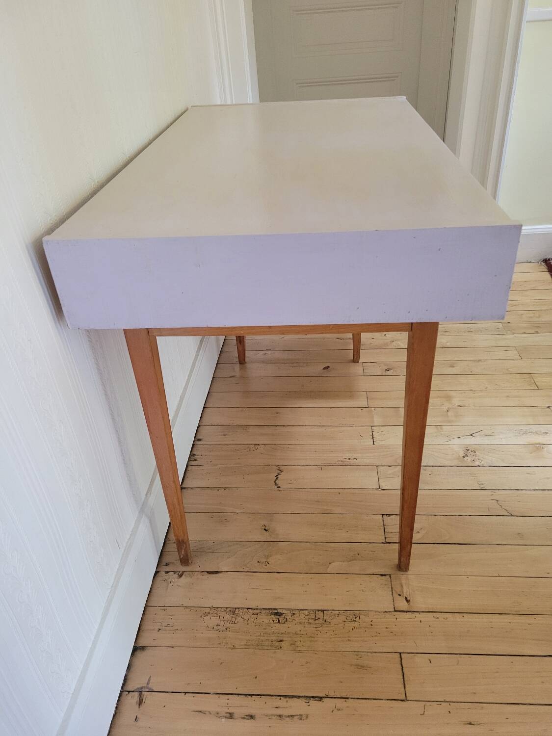 Desk with compass legs circa 1970