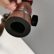 Salière et poivrière en bois de rose, Danemark 1960-70.