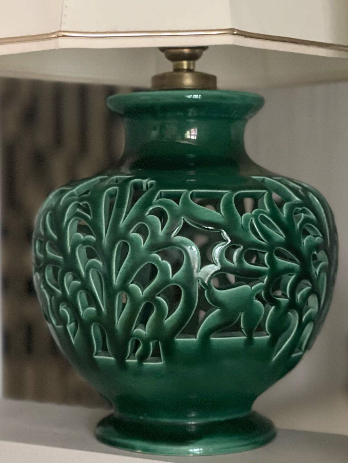Antique ceramic lamp