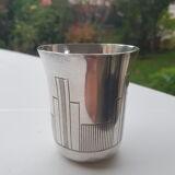 Timbale in solid silver "art deco" 1950s