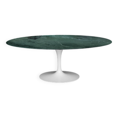 Originele ovale knoll tulip eettafel (244cm) aple verdi glans nieuwstaat!!