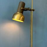 Vintage brass floor lamp with adjustable spot