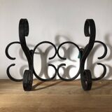 Double wrought iron wall hook