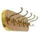 Vintage Rockabilly Coat Rack Fifties Design Wood Veneer Gold