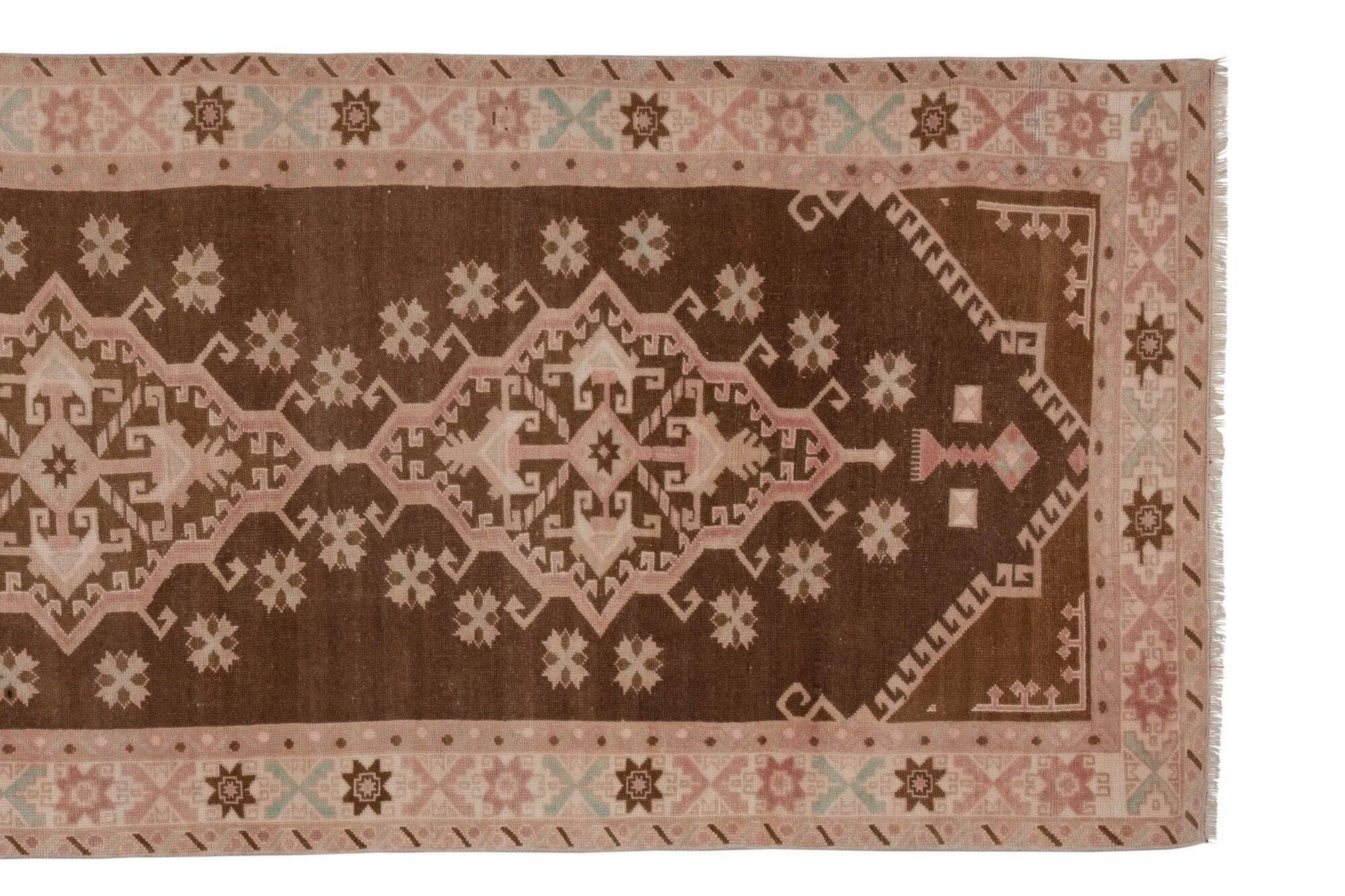 Tapis de couloir turc vintage