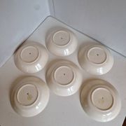 6 assiettes creuses coq Émile Tessier Malicorne