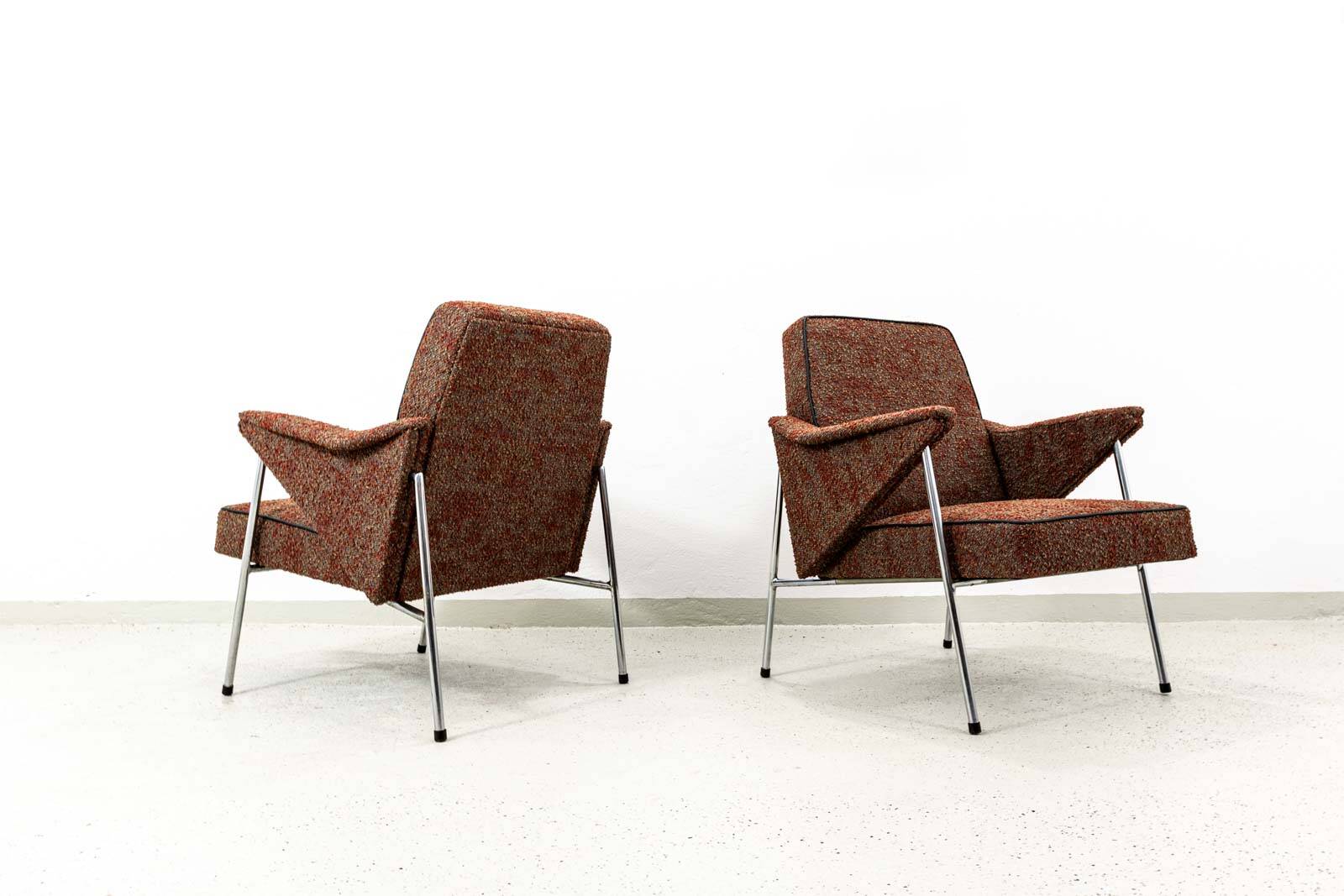 Pair of "Bat" armchairs by Wchód Zadziele, Poland, 1960s