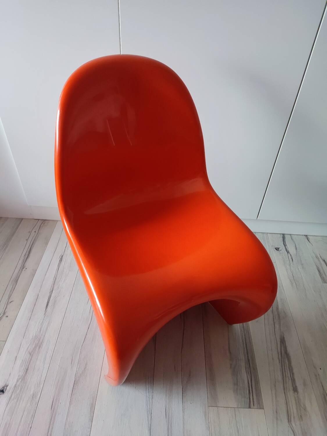 Orange Panton chairs 1974