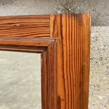 Large vintage cabinet door mirror, 40s/50s