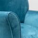 Paire de fauteuils en velours bleu vintage des années 1970 modernisme