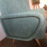 Vintage compass feet sofa