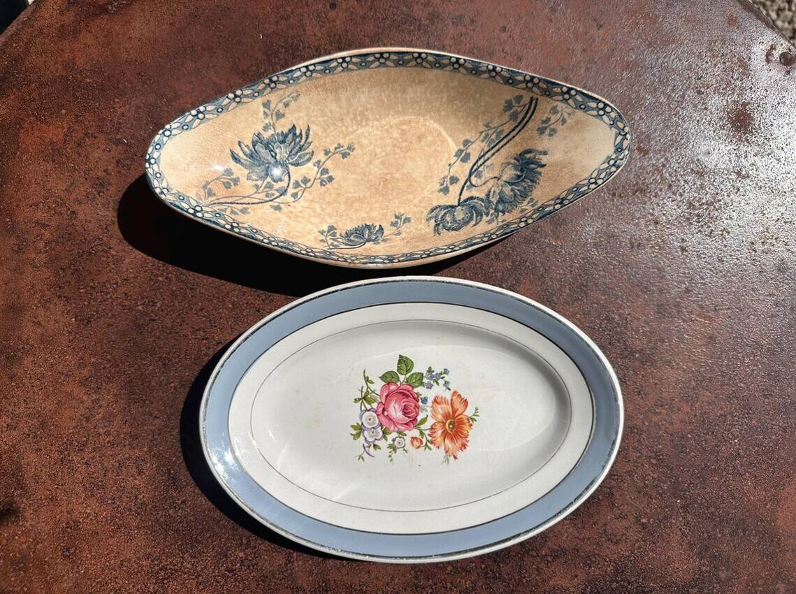 Raviers Sarreguemines model ROYAT and ravier Luneville KG model Versailles