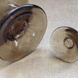 Bubbled glass candle holder 1970