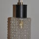 Suspended glass molded and vintage 70s in metal