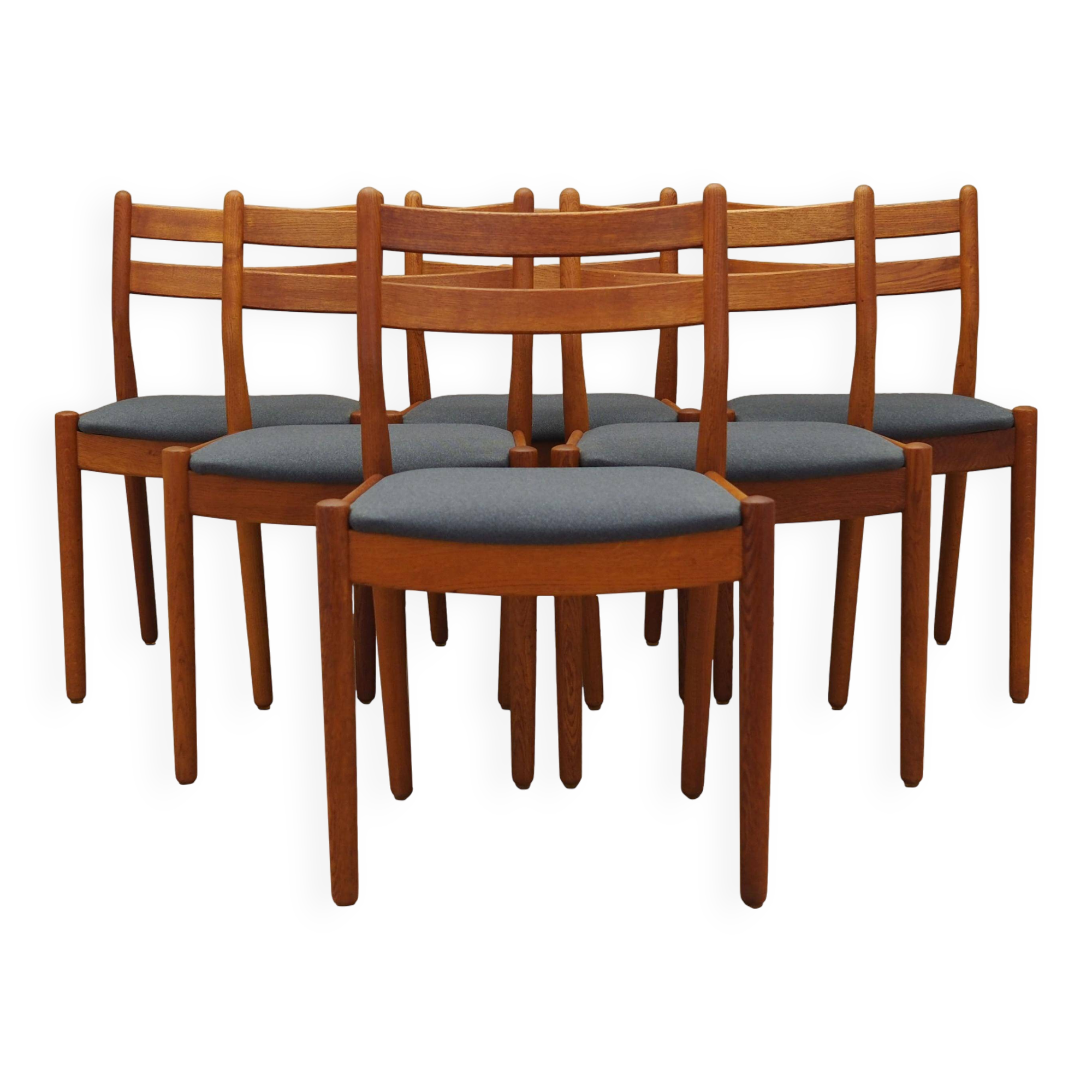 Set of six teak chairs, Danish design, 1970s, designer: Poul M. Volther