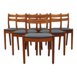 Set of six teak chairs, Danish design, 1970s, designer: Poul M. Volther