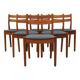 Set of six teak chairs, Danish design, 1970s, designer: Poul M. Volther