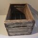 Former wooden apple crate marked JP Angers