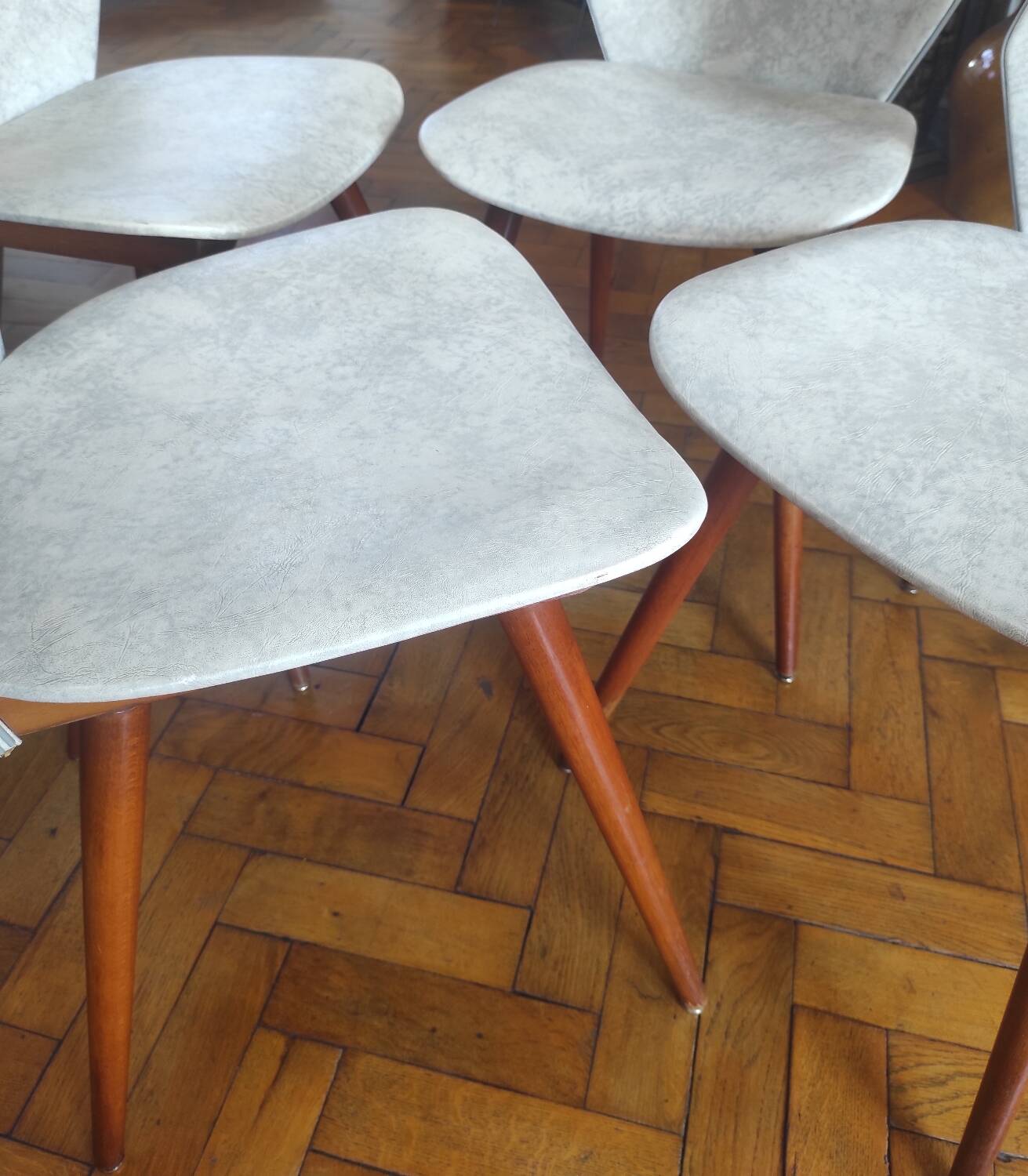 Set of 4 BAUMANN chairs from the 60s (model 840, Max Bill)