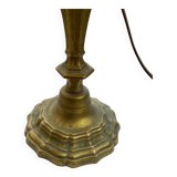 Vintage gilt bronze lamp with shade