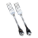 Pair of Christofle silver-plated dessert forks, Germain model