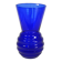 Art Deco vase with ribbed base, cobalt blue, 1930s